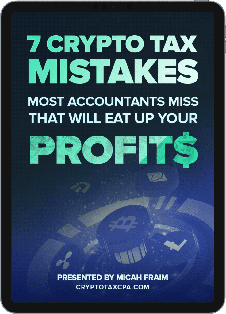 front cover of '7 Crypto Tax Mistakes...' by Micah Fraim